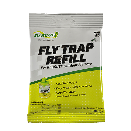 2 Pack RESCUE Outdoor Non-Toxic Disposable Big Bag Fly Trap 