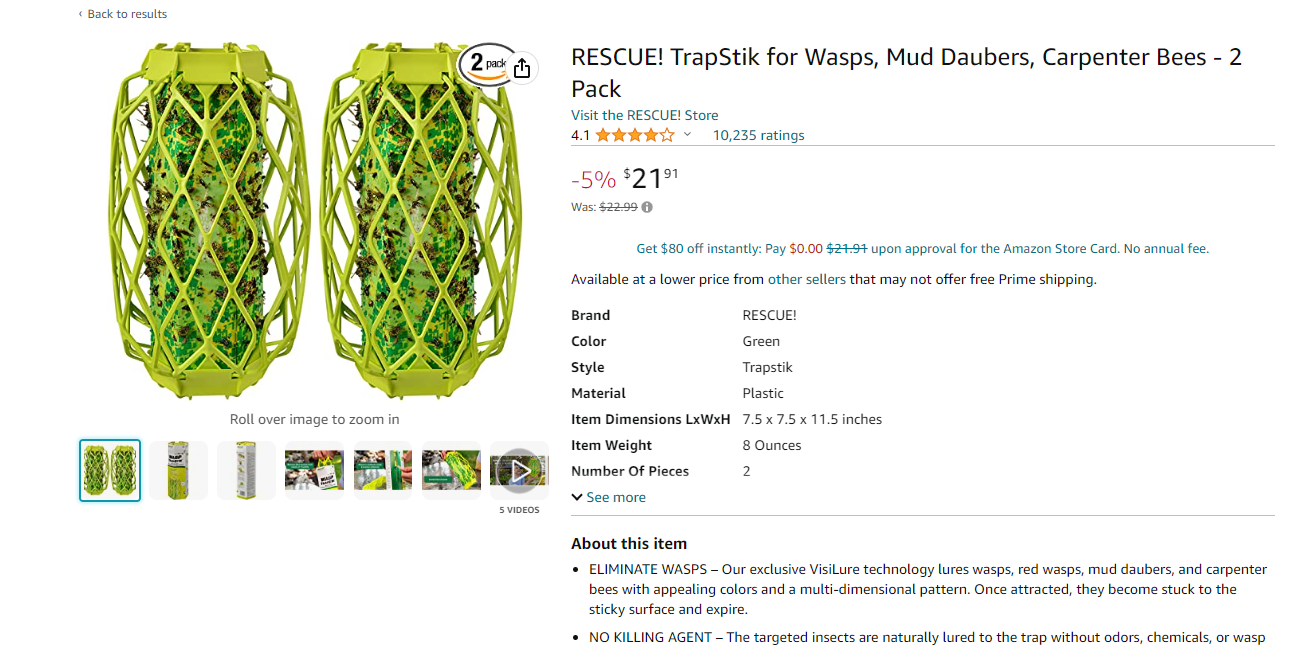 Authentic RESCUE! Amazon Listing