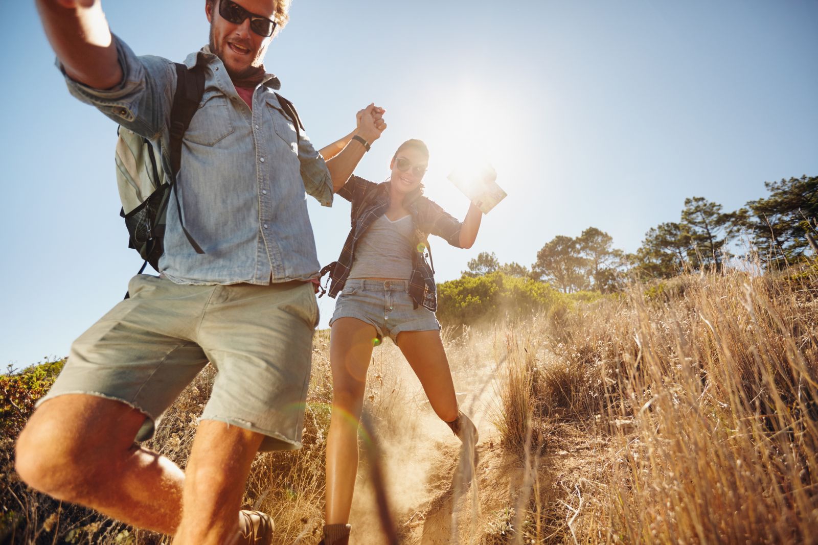 hiking couple