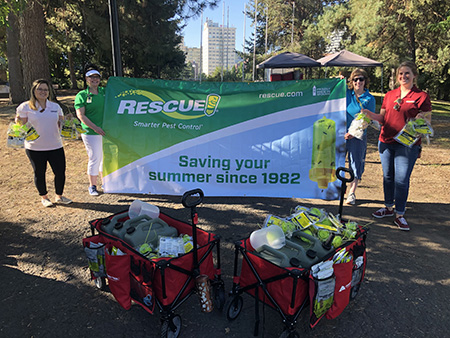 RESCUE! donated yellowjacket traps to Pig Out in the Park.