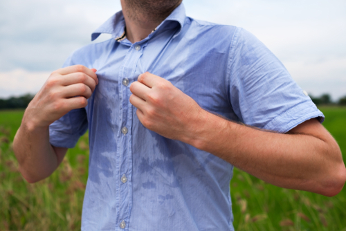 Sweating turns you into a human mosquito magnet.